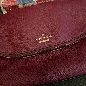 Kate Spade Deep Red Leather Crossbody bag